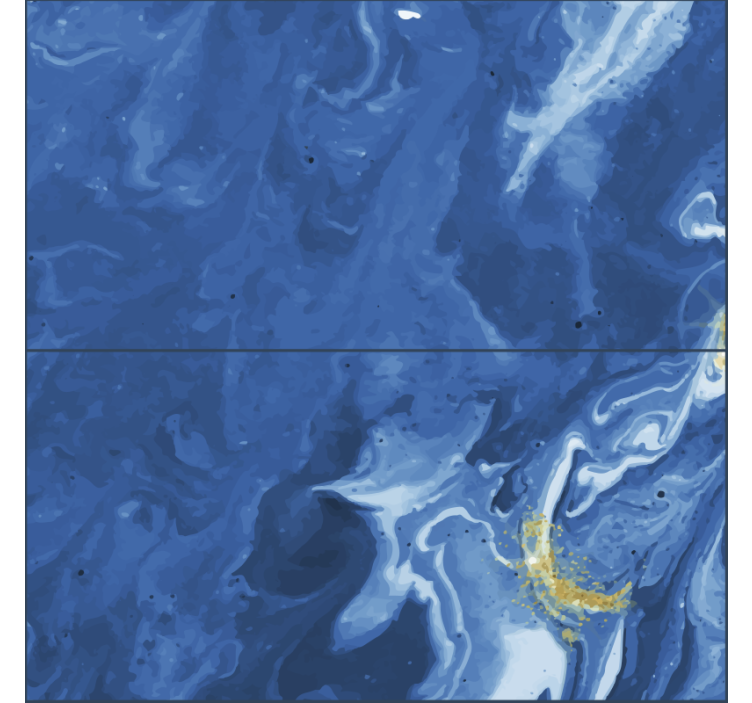 Tapete steinoptik Türkis vertikale Linien - TenStickers