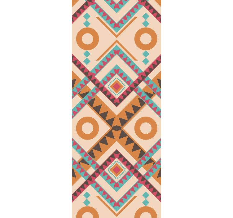 Texturtapeten Mehrfarbiges rautenmuster - TenStickers