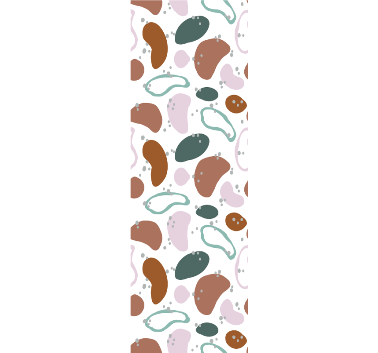 Abstrakte Tapete Unregelmäßiges abstraktes formmuster - TenStickers