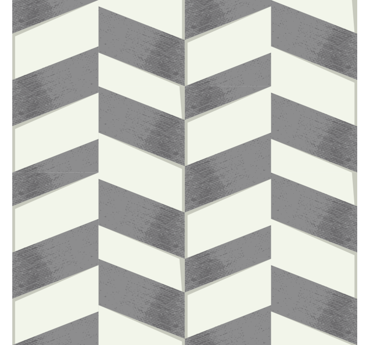 Geometrische Tapete grauer chevron - TenStickers