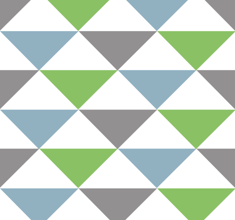 Tapete Büro bunte pastellfarbene dreiecke - TenStickers