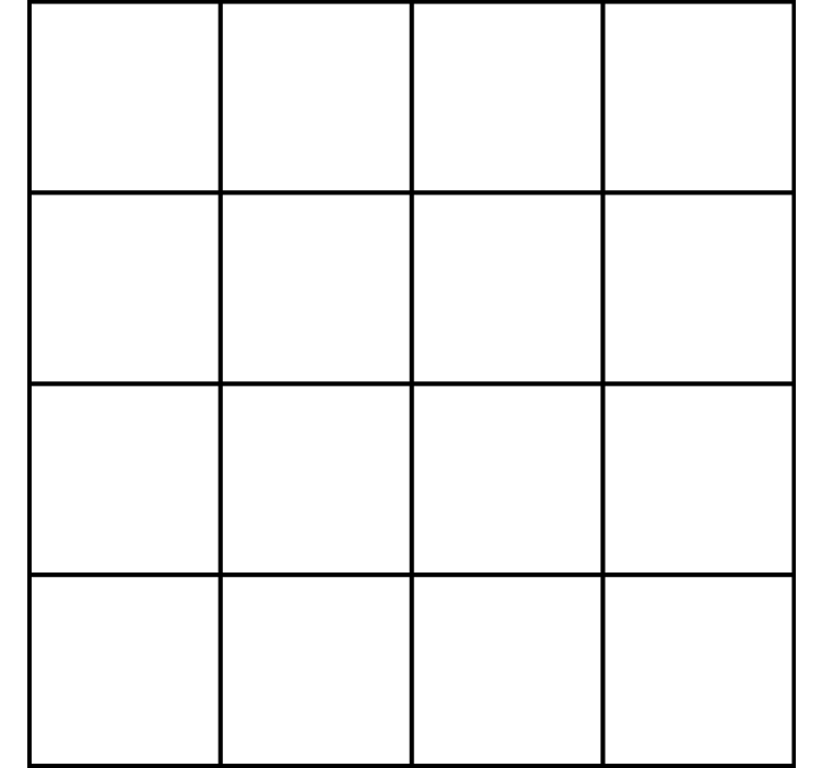 Tapete Quadrate schwarze und weiße feine linien - TenStickers