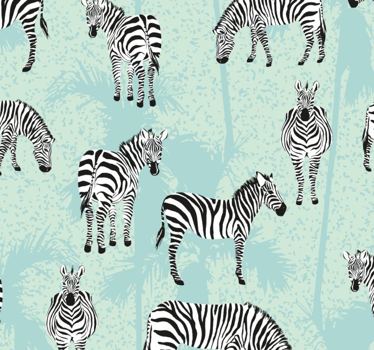 Tapete Zebra mit zebramuster - TenStickers