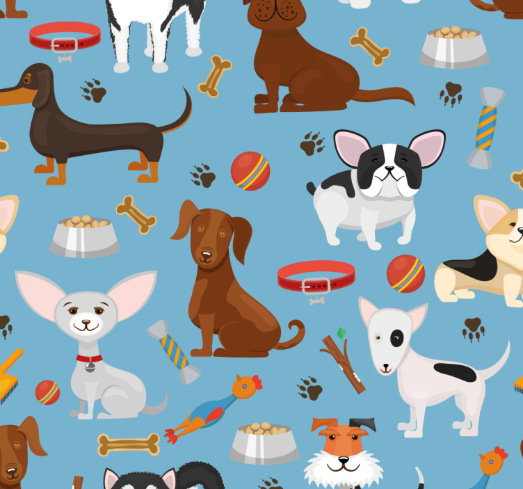 Tapete Hunde hundebegleiter - TenStickers