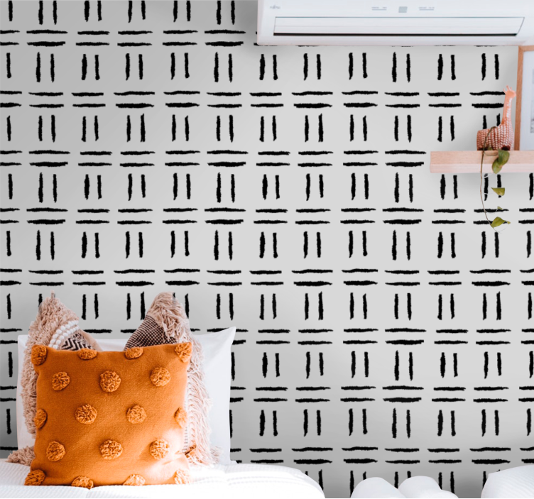 Tapete Skandinavisch geometrische linienkonfiguration - TenStickers