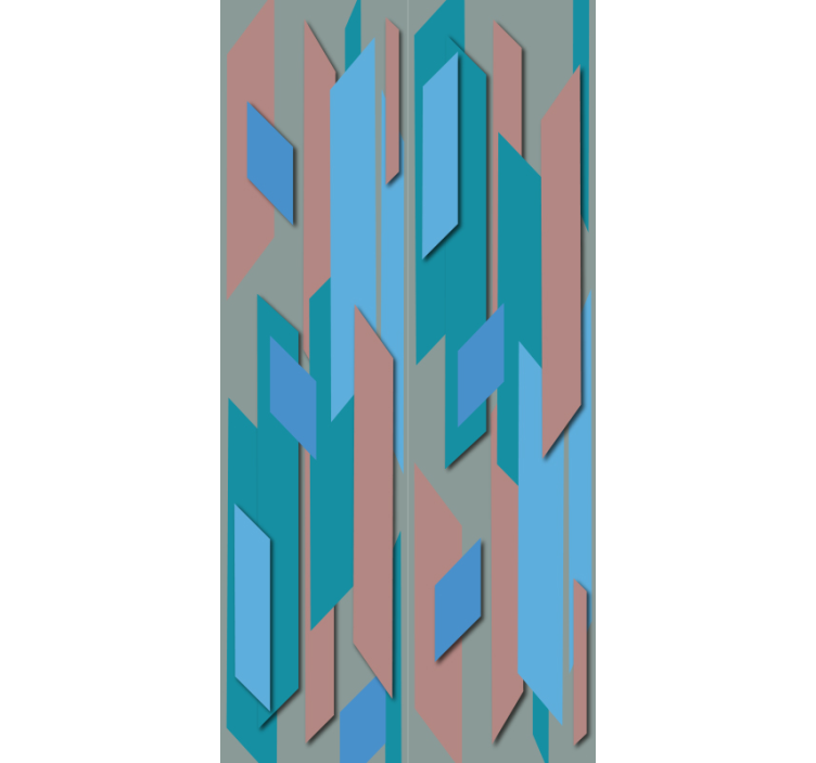 Abstrakte tapete der blauen lagune - TenStickers