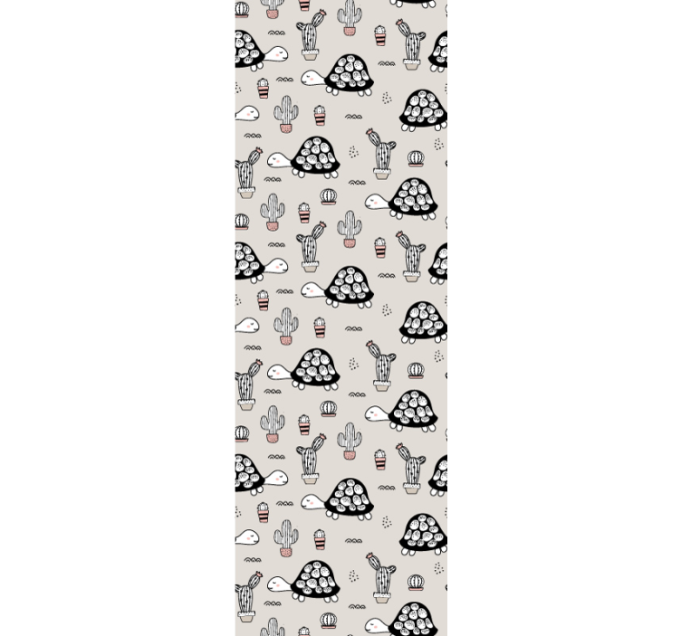 Niedliche Schildkröte Tier Tapete - TenStickers