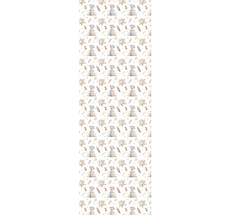 Tapete selbst gestalten westernzeltmuster - TenStickers