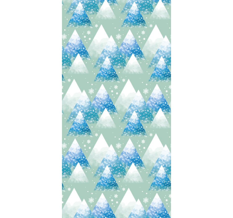 Aquarell Berglandschaft Tapete - TenStickers