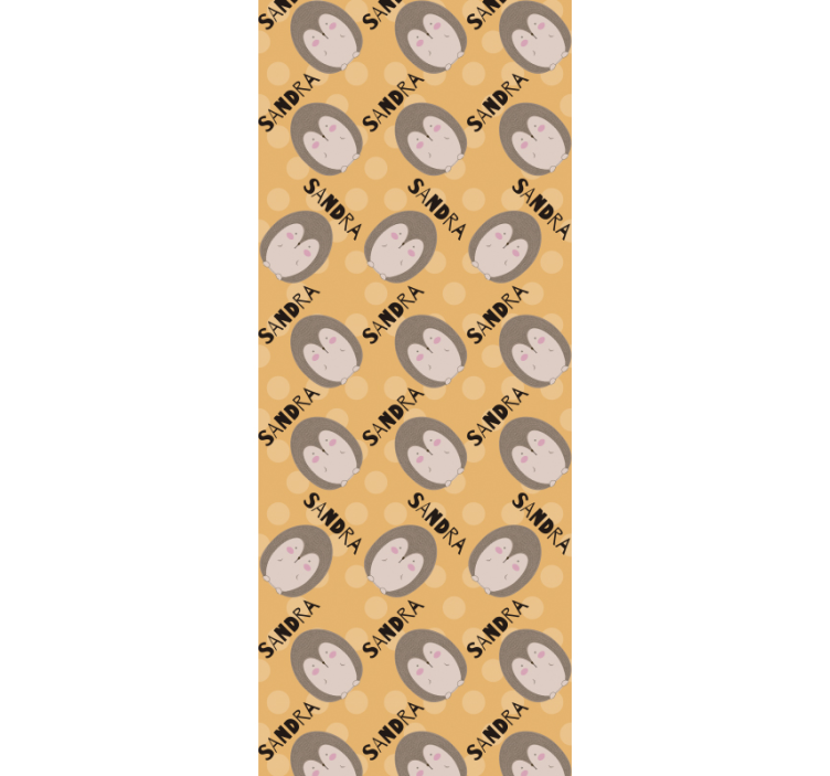 Tapete Babyzimmer benutzerdefiniertes igelmuster - TenStickers