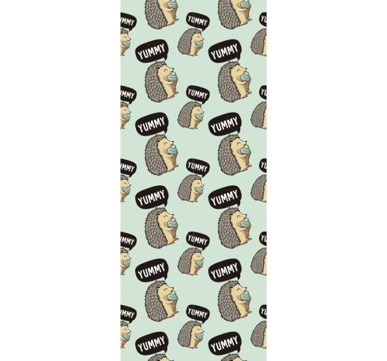 Tapete Tiere süßer igel-druck - TenStickers