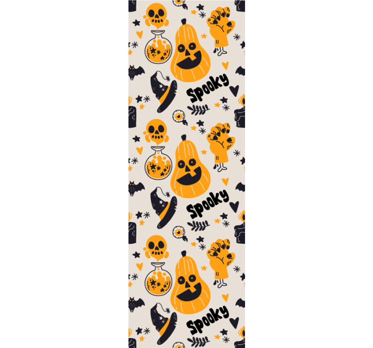 Tapete Halloween gruselige elemente - TenStickers