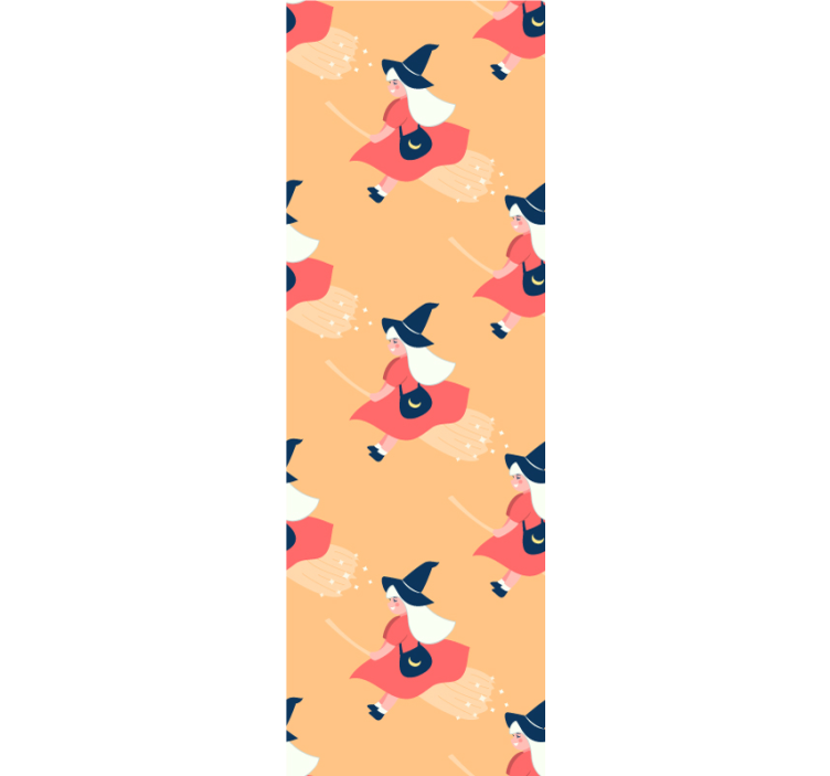 Tapete halloween mit magischen hexenfiguren - TenStickers