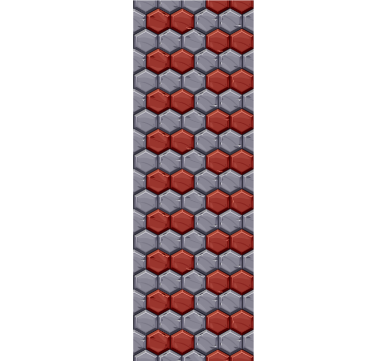 Tapete geometrisch sechseckige harmonie - TenStickers