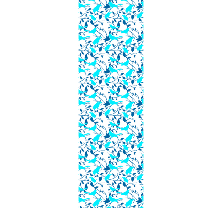 Tapete Blätter vogel-silhouette-muster - TenStickers