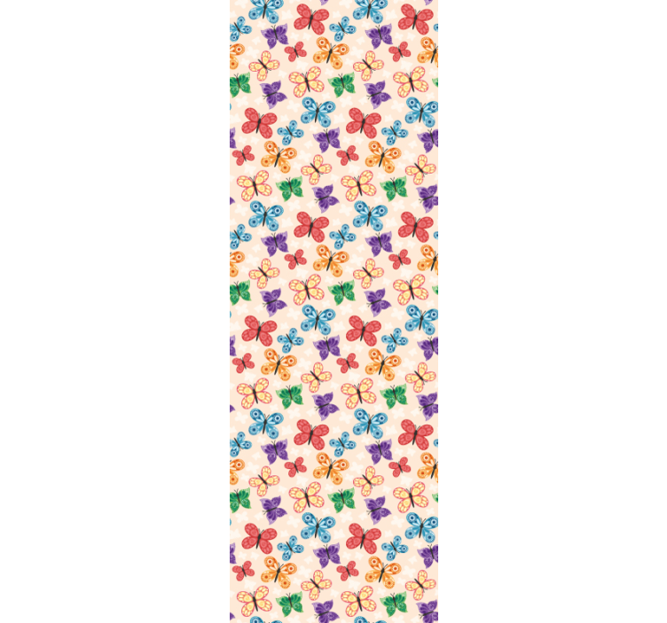 Tapete Schmetterling buntes schmetterlingsspiel - TenStickers