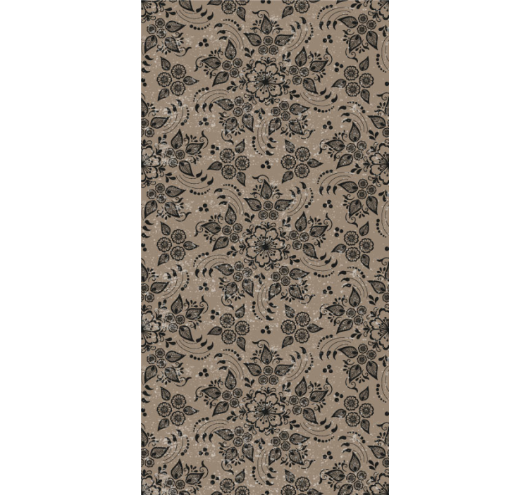 Tapete florale Ornamente florales paisley-muster - TenStickers