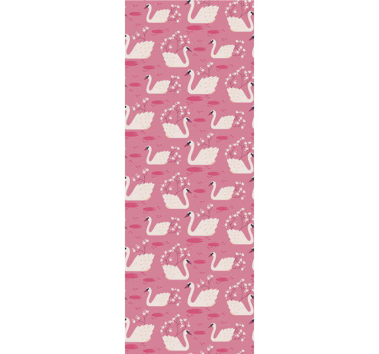 Tapete Tiere bezauberndes schwanendesign - TenStickers