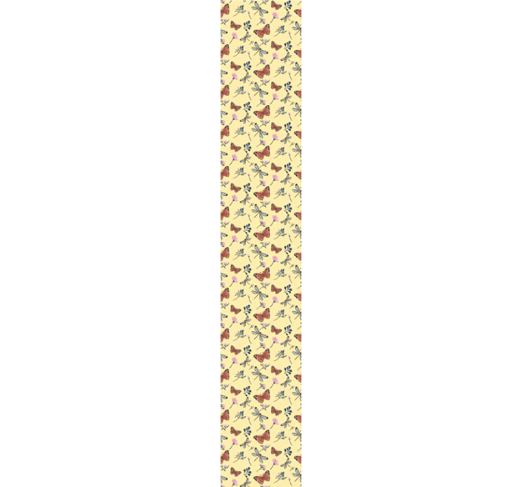 Tapete Schmetterling schmetterlinge flora muster - TenStickers