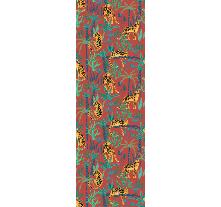 Tapete Tiere tropische dschungelszene - TenStickers