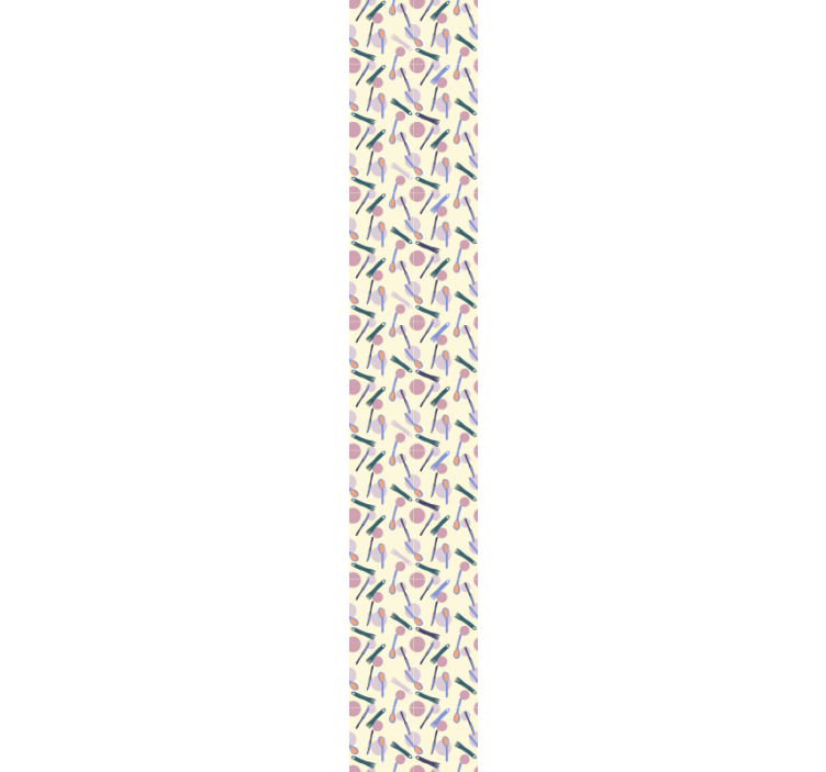 Ornament Tapete stylisches utensilienmotiv - TenStickers