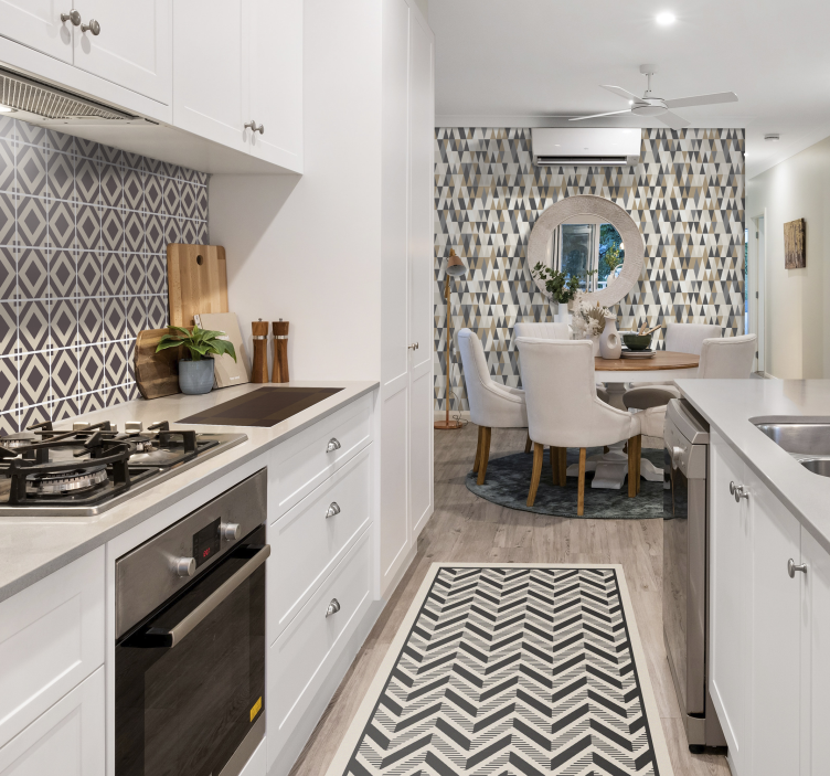 Skandinavische motive dreieck tapete - TenStickers