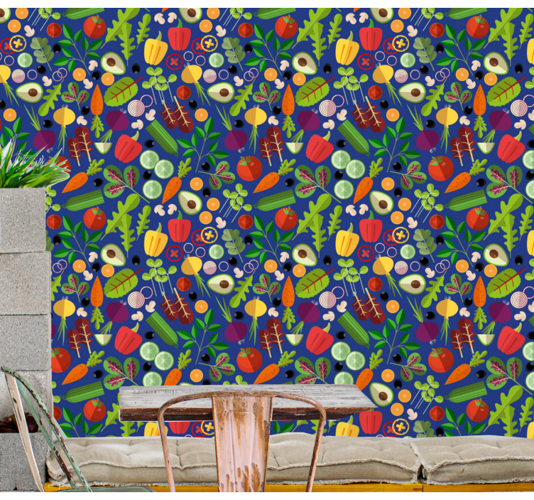 Tapete Natur gemüsemischung - TenStickers