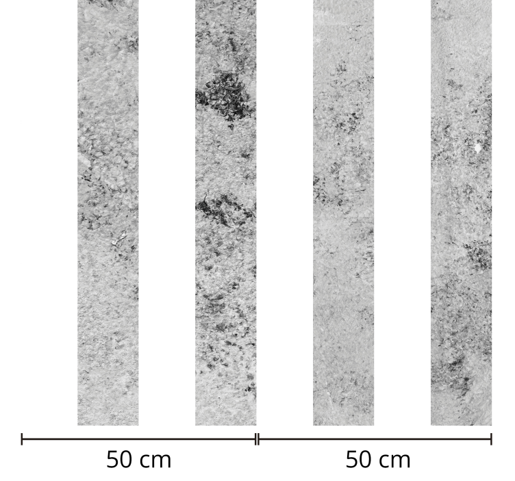 Graue Streifen Beton strukturierte Tapete - TenStickers