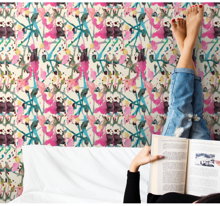 Tapete Natur abstrakte pflanzen - TenStickers