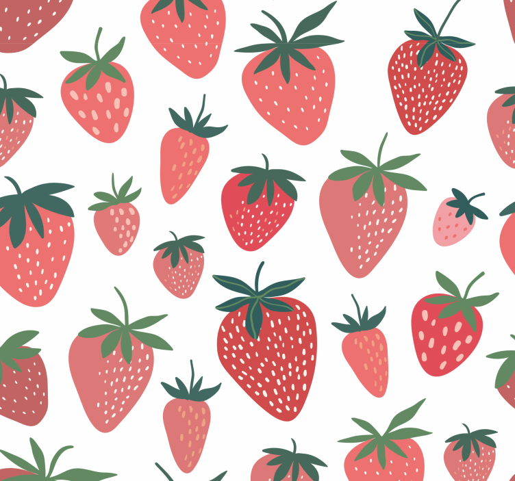 Tapete Küche süße erdbeeren - TenStickers