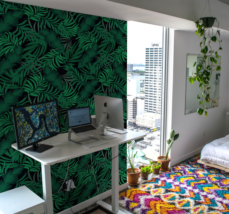 Waldtapete im dschungel Stil - TenStickers