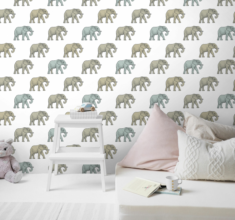Tapete Elefant elefantenparade - TenStickers