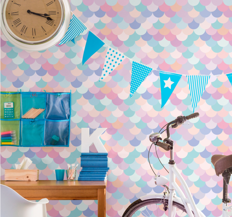 Tiere Tapete tonleitern mit sanften tönen - TenStickers