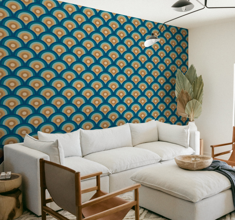 Vliestapete Jahrgang Kreise der 60er - TenStickers