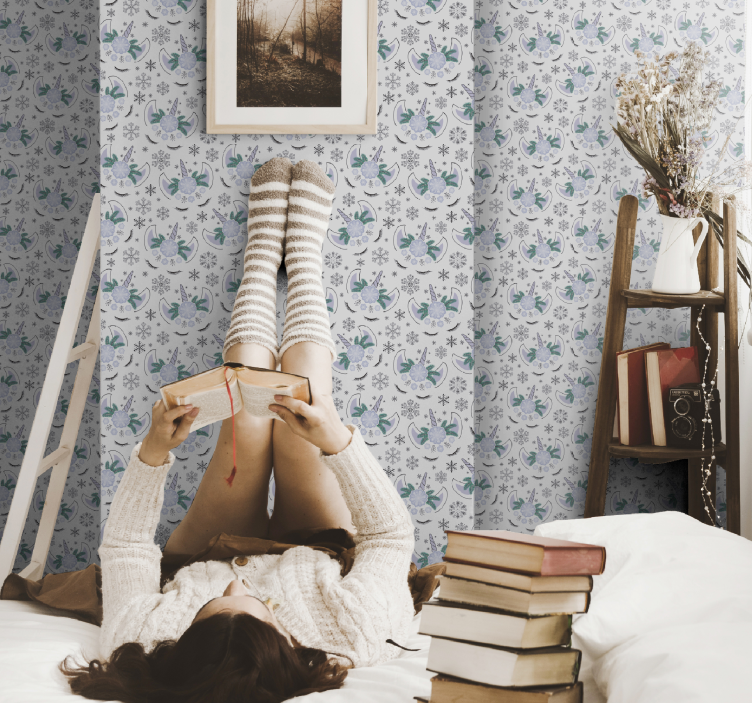 Tapete Kinderzimmer Tapete einhorn - TenStickers