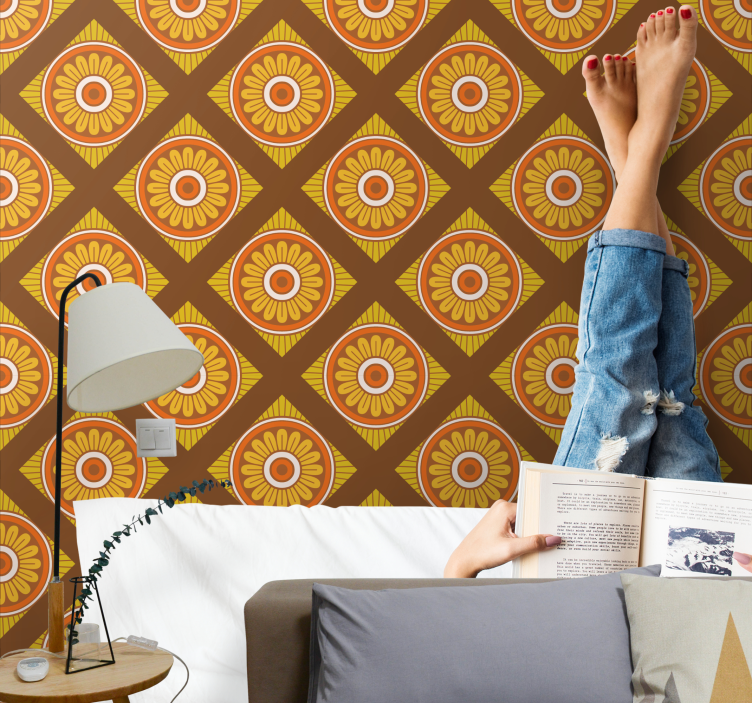 Weitere Vintage Tapeten 70er jahre dods vertikale streifen - TenStickers