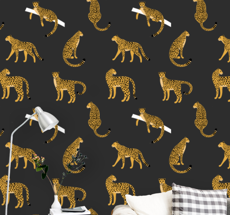 Leoparden Tapete leopardenflecken-motiv - TenStickers