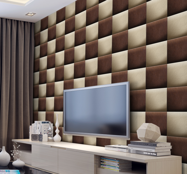 Mustertapete - schokoladenschachbrett - TenStickers