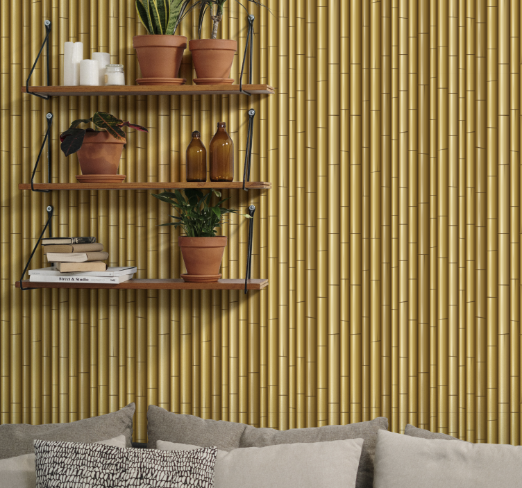 Tapete Natur Rattan-textur - TenStickers