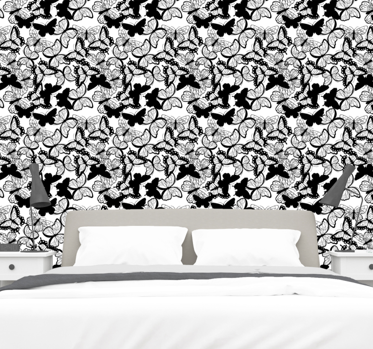 Tapete Schmetterling schmetterlingsreichtum - TenStickers