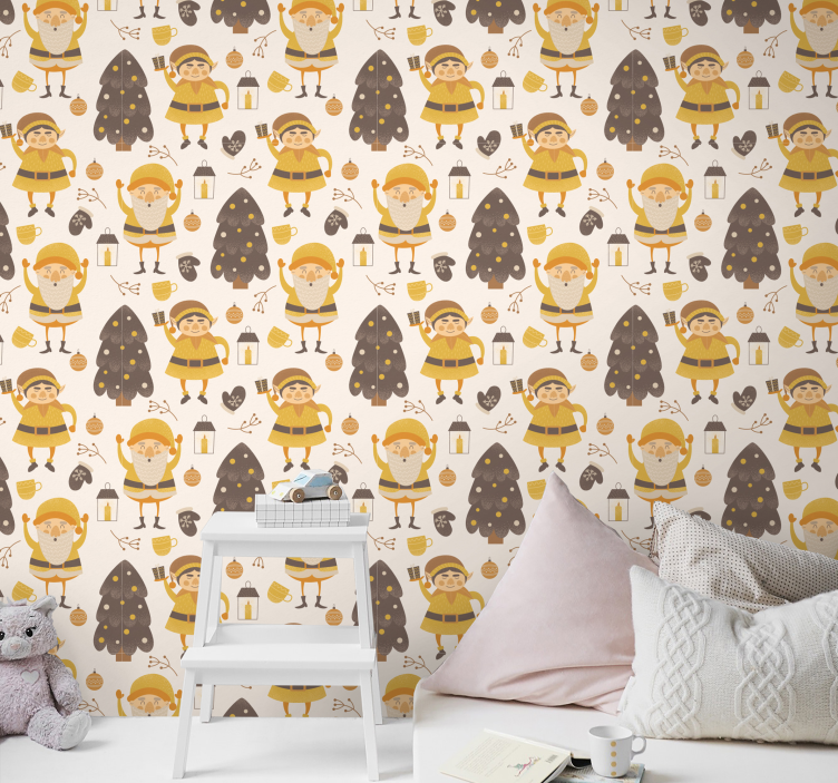 Weihnachtstapete waldfreunde - TenStickers