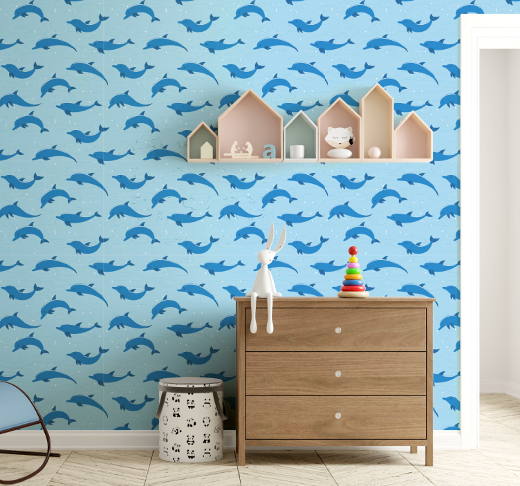 Tapete Babyzimmer delphin-motiv - TenStickers