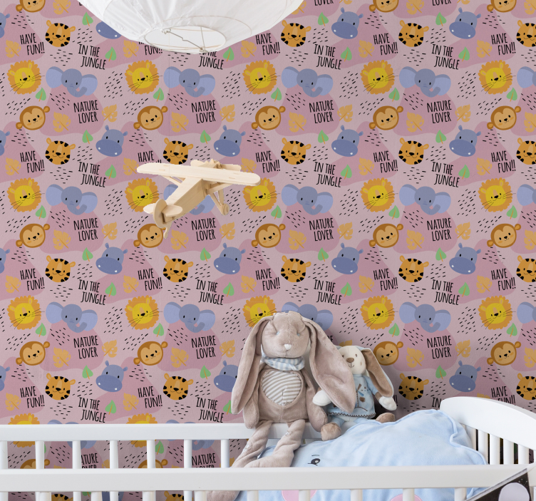 Tapete Babyzimmer dschungel-naturliebhaber - TenStickers