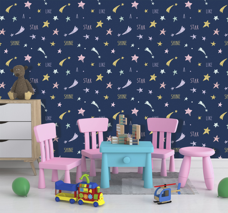 Tapete Babyzimmer sternenhimmel inspirierend - TenStickers