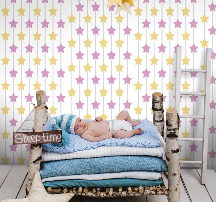 Tapete Babyzimmer sternenschlummer des säuglings - TenStickers
