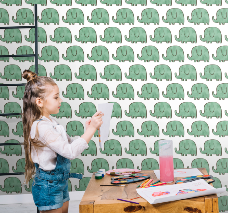 Tapete Elefant bezaubernde elefanten - TenStickers