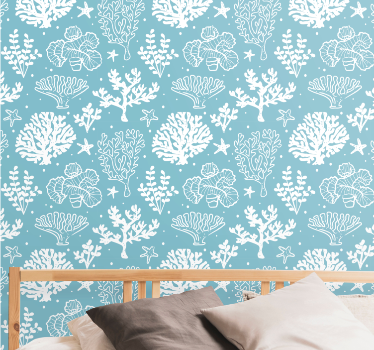 Tapete Fische unterwasser-pflanzen - TenStickers