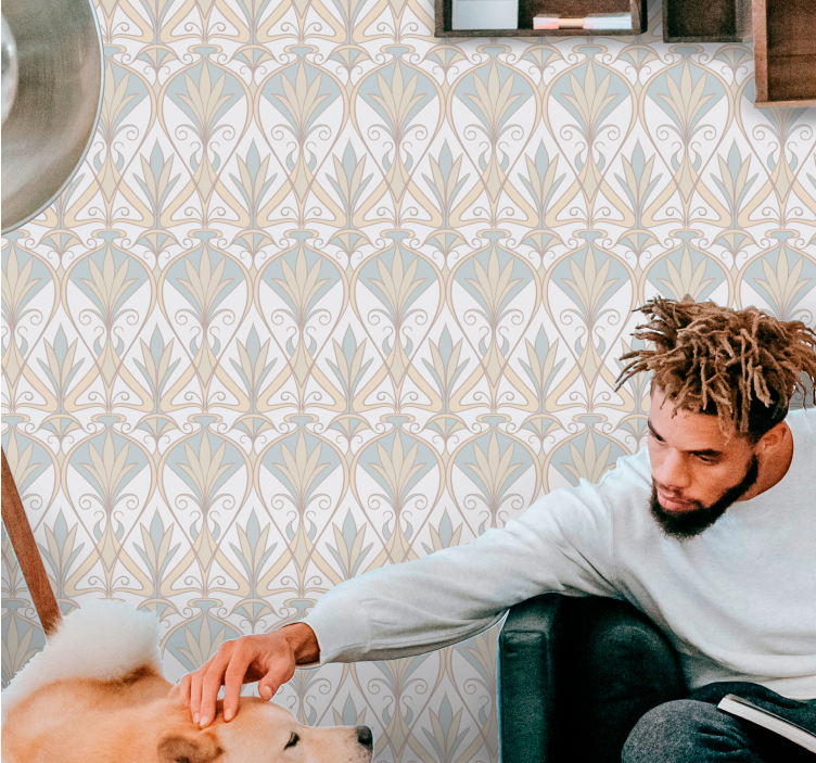 Tapete Fliesen art-deco-wiederbelebung - TenStickers