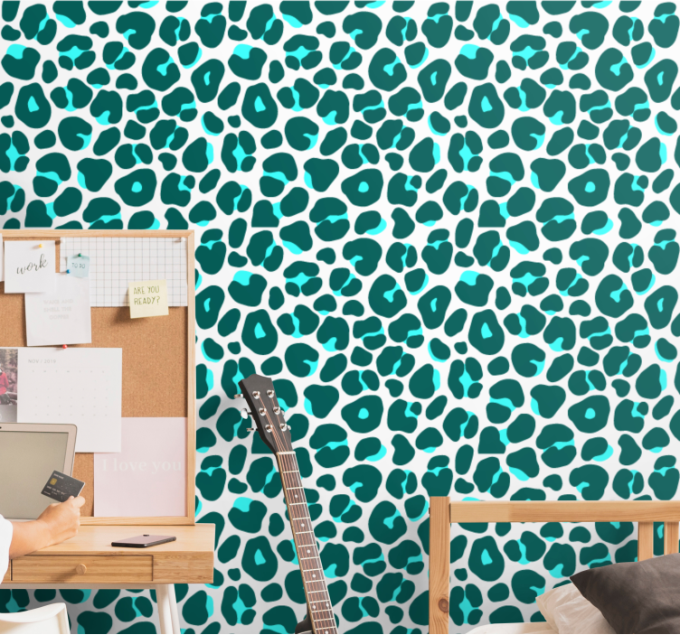 Leoparden Tapete tier-inspiriertes design - TenStickers