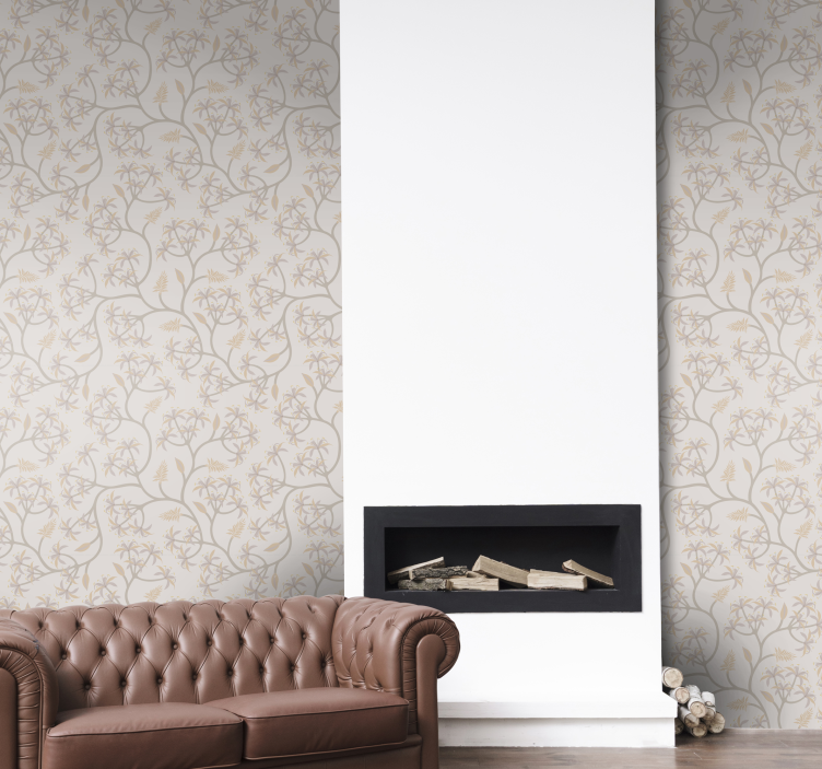 Tapete florale Ornamente elegante florale motive - TenStickers